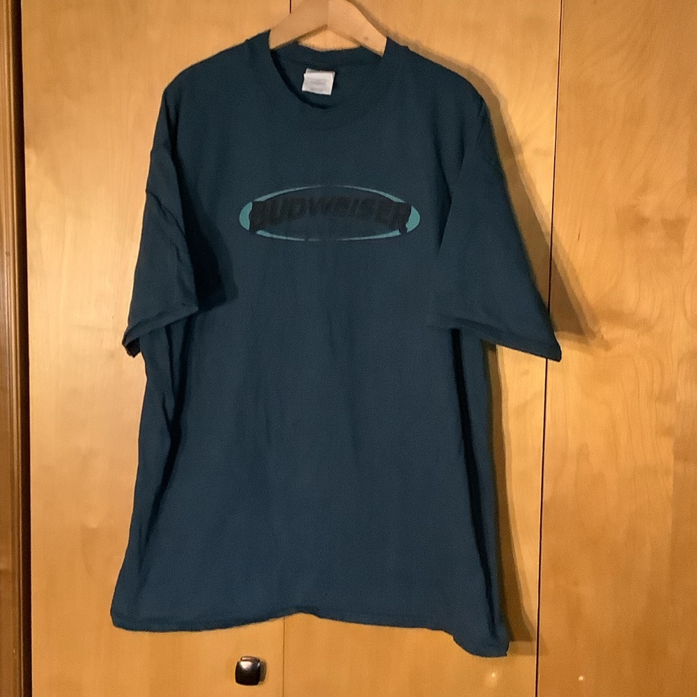 Men’s blue Budweiser T-shirt, size 2XL